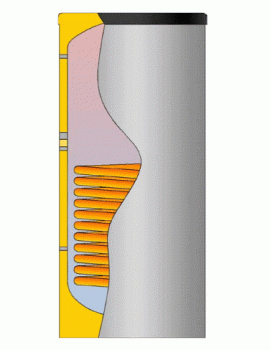 PSR1 Pufferladespeicher / Pufferspeicher + Rohrschlange (500 - 2000 L)