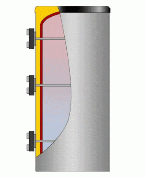 HSU E3 Universalspeicher Brauchwasserpufferspeicher mit bis zu 3 E-Stäben (500 - 2000 L)